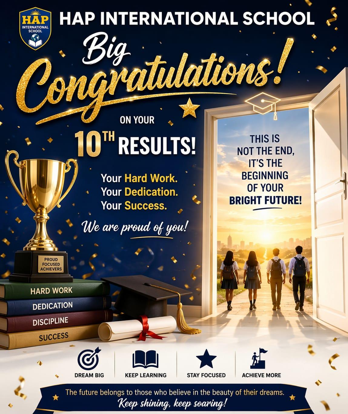 HAP INTERNATIONAL SCHOOL CBSE 10th RESULT 2025-26